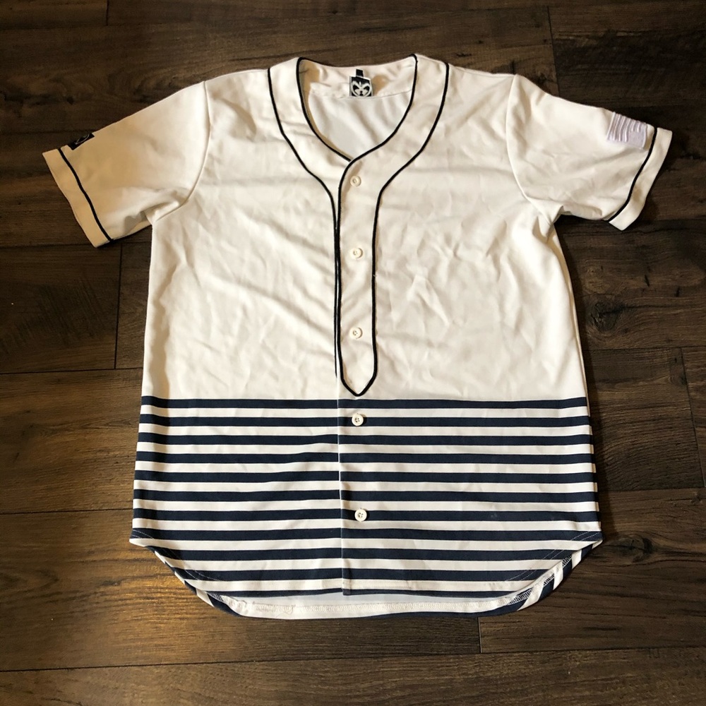 Baseball Style Button Down